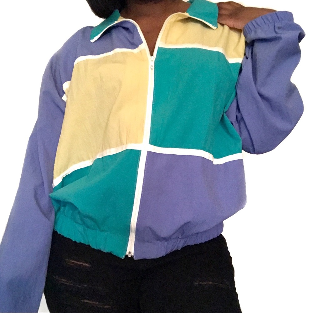 Vintage 80’s Colorblock Windbreaker